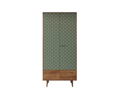 Шкаф berber (etg-home) зеленый 90x200x50 см.