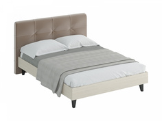 Кровать queen anna (ogogo) серый 173x107x216 см.