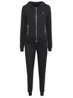 Хлопковый спортивный костюм WJB0256/WJT0298 Черный/цепи Philipp Plein