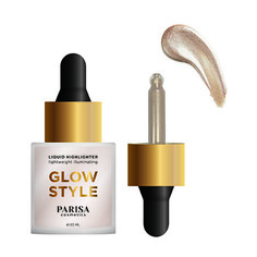 PARISA Cosmetics, Жидкий хайлайтер для лица Glow Style, тон 01