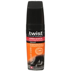 Крем для обуви Twist Casual Care Блеск черный, 75 мл