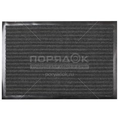 Коврик грязезащитный резиновый с ковролином Floor mat Стандарт серый, 50х70 см