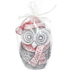 Свеча декоративная, 10 см, Зимняя сова фигурка Bartek candles