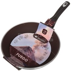 Сковорода с антипригарным покрытием Daniks Fuego FP-28-53-440C без крышки, 28 см