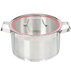 Кастрюля из нержавеющей стали Attribute Red Line ASS228, 5.7 л