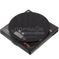 Весы кухонные электронные Rion PT-812 черные до 5 кг