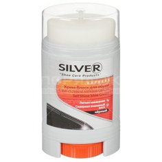 Крем для обуви с губкой черный Silver Comfort, 50 мл