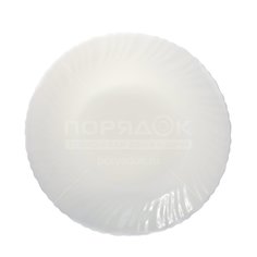 Тарелка обеденная стеклокерамическая, 240 мм, Белая OLHP-95 Vitropal