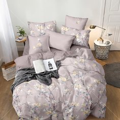 Постельное белье Butterfly евро поплин (простыня 215х240 см, 2 наволочки 50х70 см, пододеяльник 200х215 см) рис 1946К