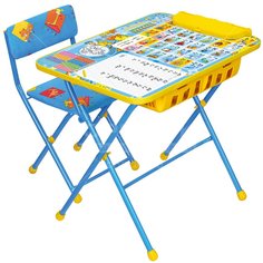 Набор детской мебели Nika Никки Первоклашка КУ2П/11 голубой (стол, стул, пенал)