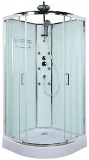 Душевая кабина 80х80х225 см BelBagno Uno прозрачное UNO-CAB-R-2-80-C-CR