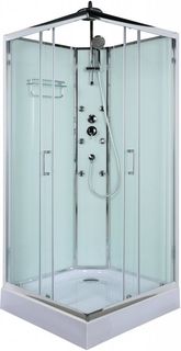 Душевая кабина 90х90х225 см BelBagno Uno прозрачное UNO-CAB-A-2-90-C-CR