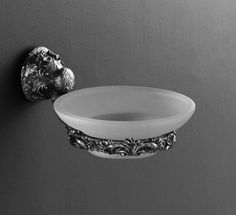 Мыльница с держателем серебро Art&Max Sculpture AM-0685-T