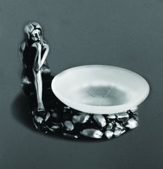 Мыльница настольная серебро Art&Max Juno AM-0071C-T