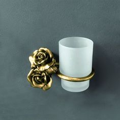 Стакан с держателем бронза Art&Max Rose AM-0914-B