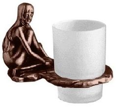 Стакан с держателем медь Art&Max Juno AM-0714-C