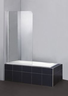 Шторка для ванны BelBagno Sela 80 см текстурное стекло SELA-V-1-80/140-Ch-Cr-L