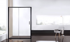 Душевая дверь 120 см Bravat Blackline BD120.4101B прозрачное