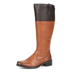 Сапоги Коричневые сапоги из экокожи Rieker