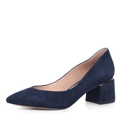 Туфли Синие туфли-лодочки из велюра Respect