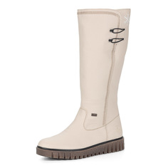 Сапоги Бежевые сапоги из эко кожи на утолщенной подошве Rieker