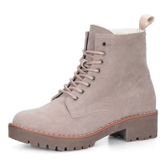 Ботинки Бежевые ботинки из велюра Respect