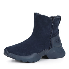 Ботинки Синие ботинки из велюра на утолщенной подошве Tamaris