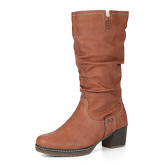 Сапоги Рыжие сапоги из эко кожи Rieker