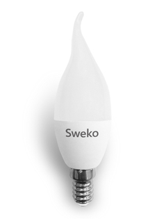 Лампочка Sweko E14 C35 7W 230V 3000K 42LED-C35-7W-230-3000K-E14-T