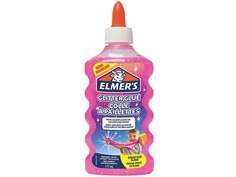 Слайм Elmers Glitter Glue для слаймов с блестками 177ml Pink 2077249 Elmer's