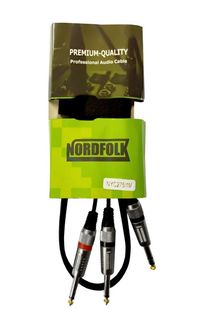 Аксессуар NordFolk Jack Stereo - 2xJack Mono 3m NYC275/3M