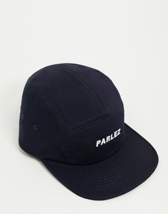 Темно-синяя 5-панельная бархатная кепка Parilez Ladsun-Темно-синий Parlez
