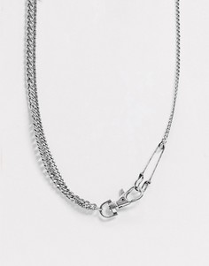 Серебристое ярусное ожерелье Reclaimed Vintage inspired-Серебряный
