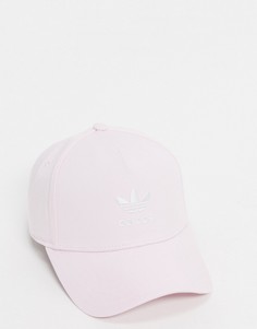 Розовая кепка с логотипом-трилистником adidas Originals-Розовый
