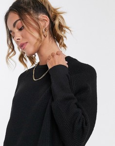 Черный трикотажный пуловер JDY
