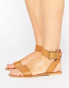 Кожаные сандалии ASOS FLEEK-Светло-коричневый