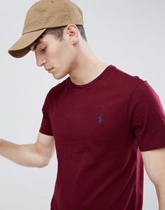 Бордовая футболка с логотипом Polo Ralph Lauren-Красный