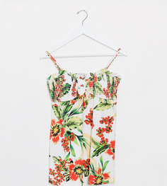 Топ-танкини с присборенной отделкой и принтом Unique 21 Maternity-Мульти