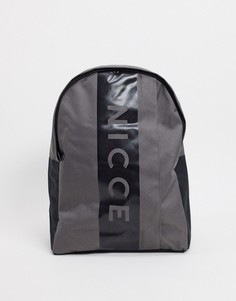 Серый рюкзак с логотипом Nicce