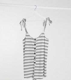 Ромпер на пуговицах в полоску ASOS DESIGN Maternity-Мульти