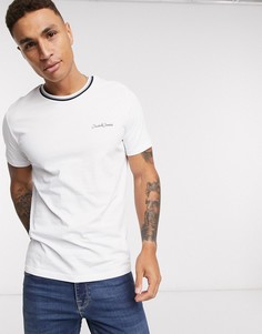 Белая футболка с окантовкой Jack & Jones Originals-Белый