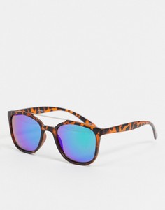 Солнцезащитные очки в черепаховой оправе Jeepers Рeeper-Коричневый цвет