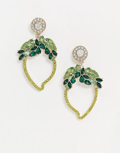 Серьги с подвесками в форме лимонов Topshop-Мульти