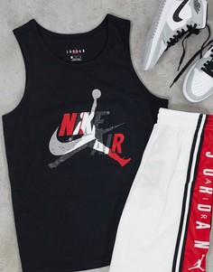 Черная классическая майка Nike Jordan Jumpman-Черный цвет