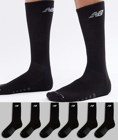 Комплект из 6 пар черных носков New Balance N5050-801-6EU BLK-Черный