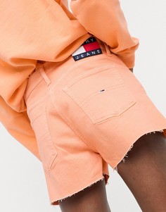 Оранжевые джинсовые шорты Tommy Jeans-Оранжевый
