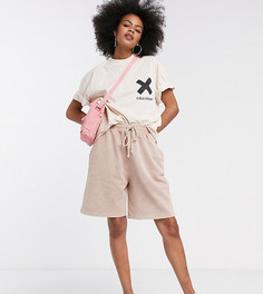 Oversized-шорты из пике COLLUSION Unisex-Коричневый
