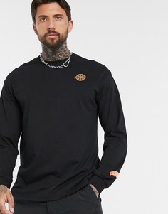 Черный свободный лонгслив Bershka