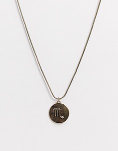 Ожерелье со знаком зодиака "Скорпион" SVNX-Золотой 7X