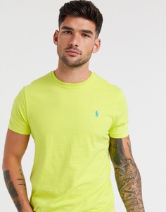 Ярко-желтая футболка с неоновым логотипом Polo Ralph Lauren-Желтый